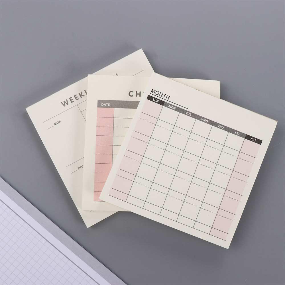 Meal Plan Notepad - 60 sheets Portable School Supplies Stationery