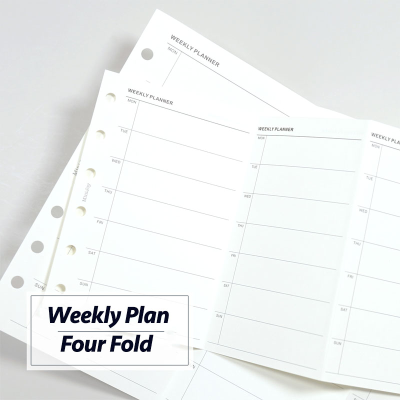 Meal Plan Notepad - Fromthenon Simplified Weekly Plan Four Fold