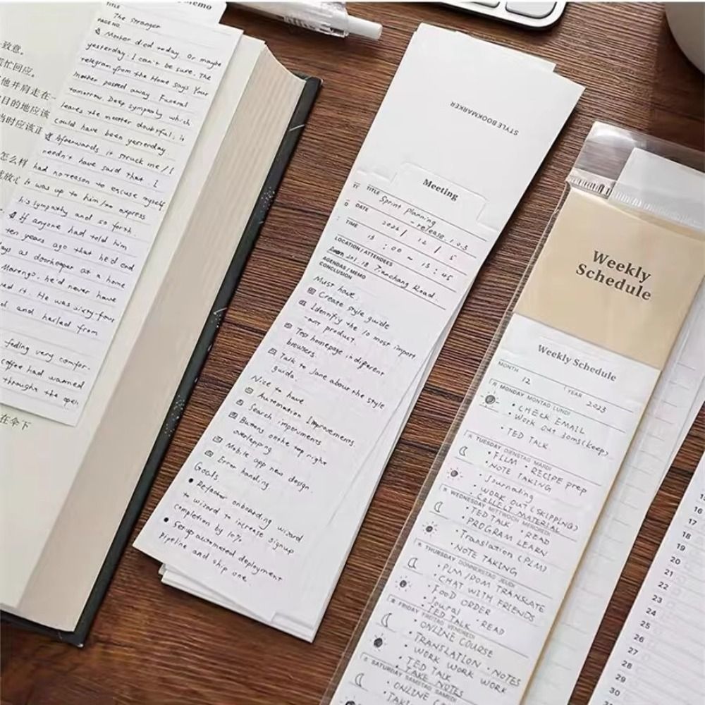 New Bookmark Type Note Paper D - Meal Plan Notepad 评论和价格