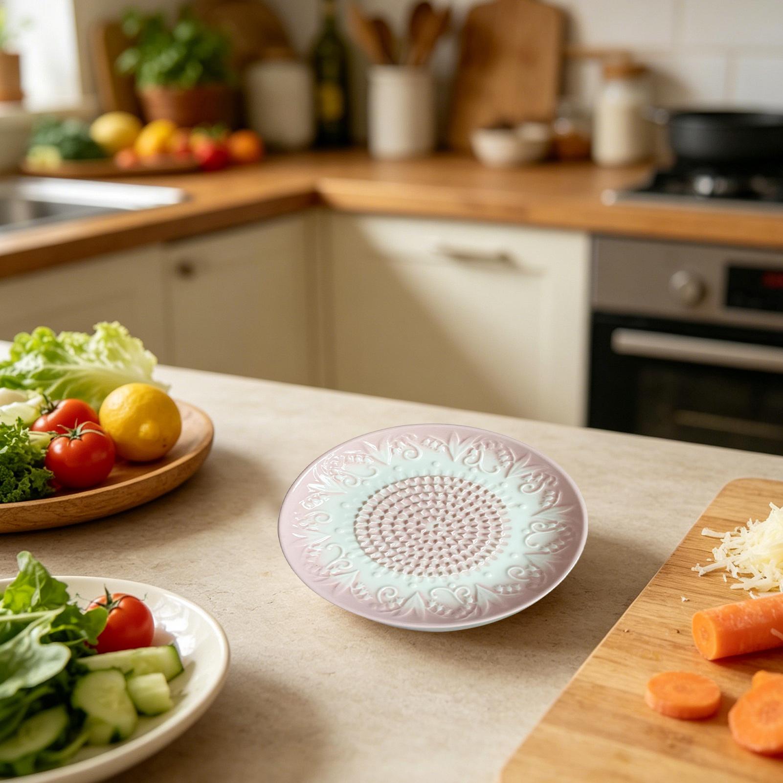 Ceramic Garlic Grater Plate Em - Meal Prep Chef 评论和价格