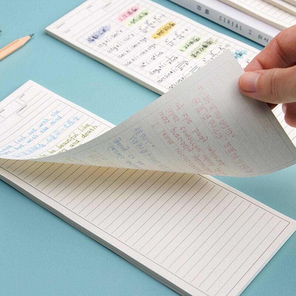 Simple Non-sticky Long Notepad - Meal Plan Notepad 评论和价格
