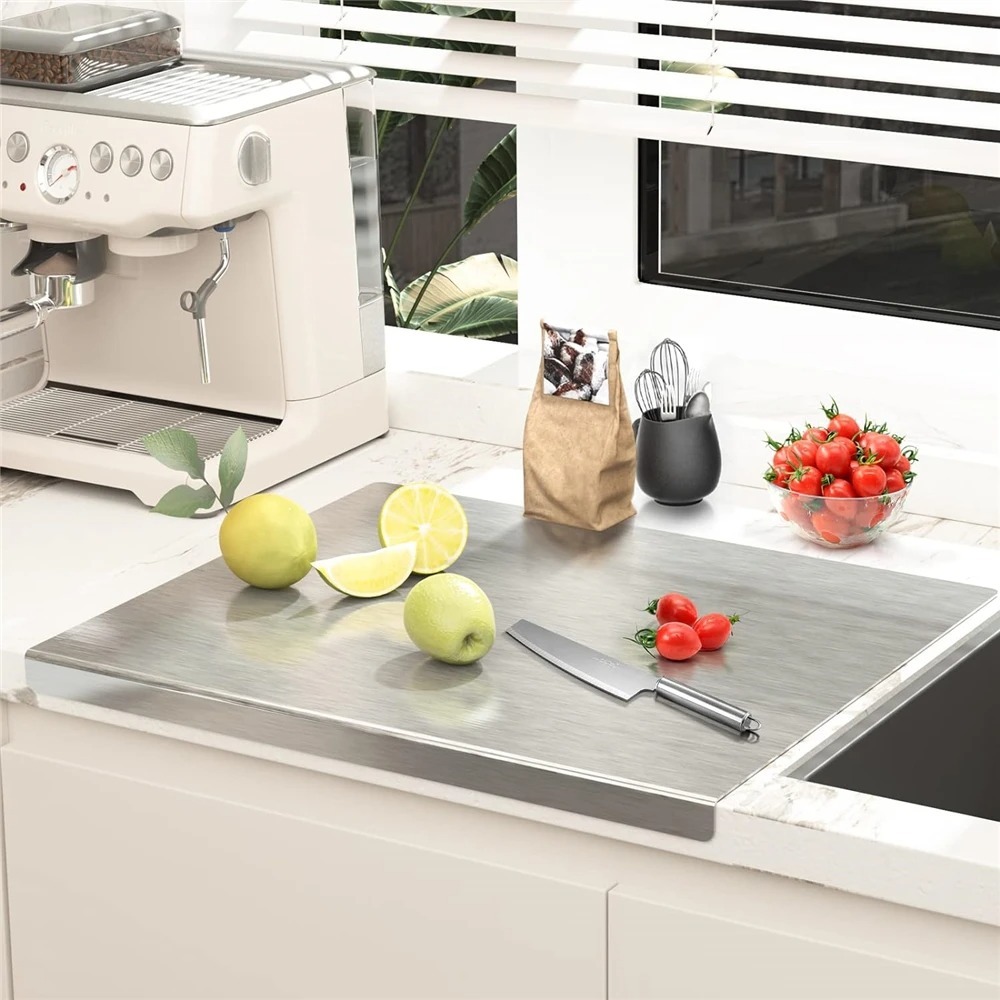 L-shaped Chopping Board Stainl - Meal Prep Chef 评论和价格