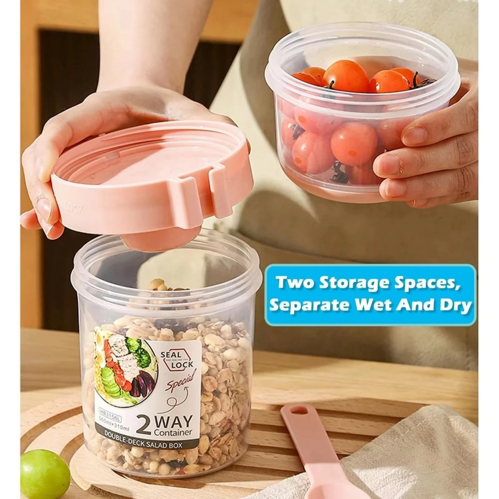 Portable Salad Cup Breakfast C - Salad Container Jar 评论和价格