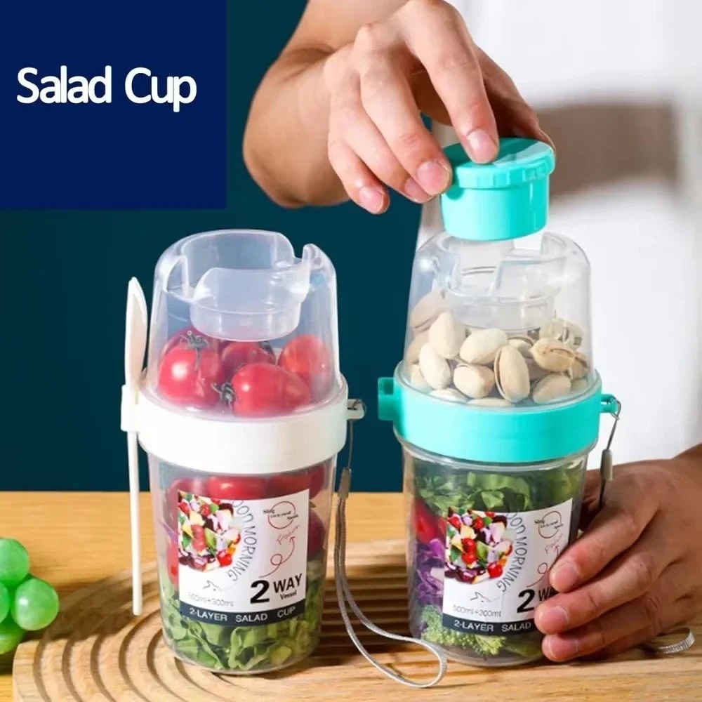 Portable Salad Cup Breakfast C - Salad Container Jar 评论和价格