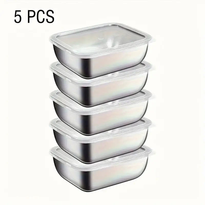 5-Piece Stainless Steel Food S - Meal Prep Chef 评论和价格