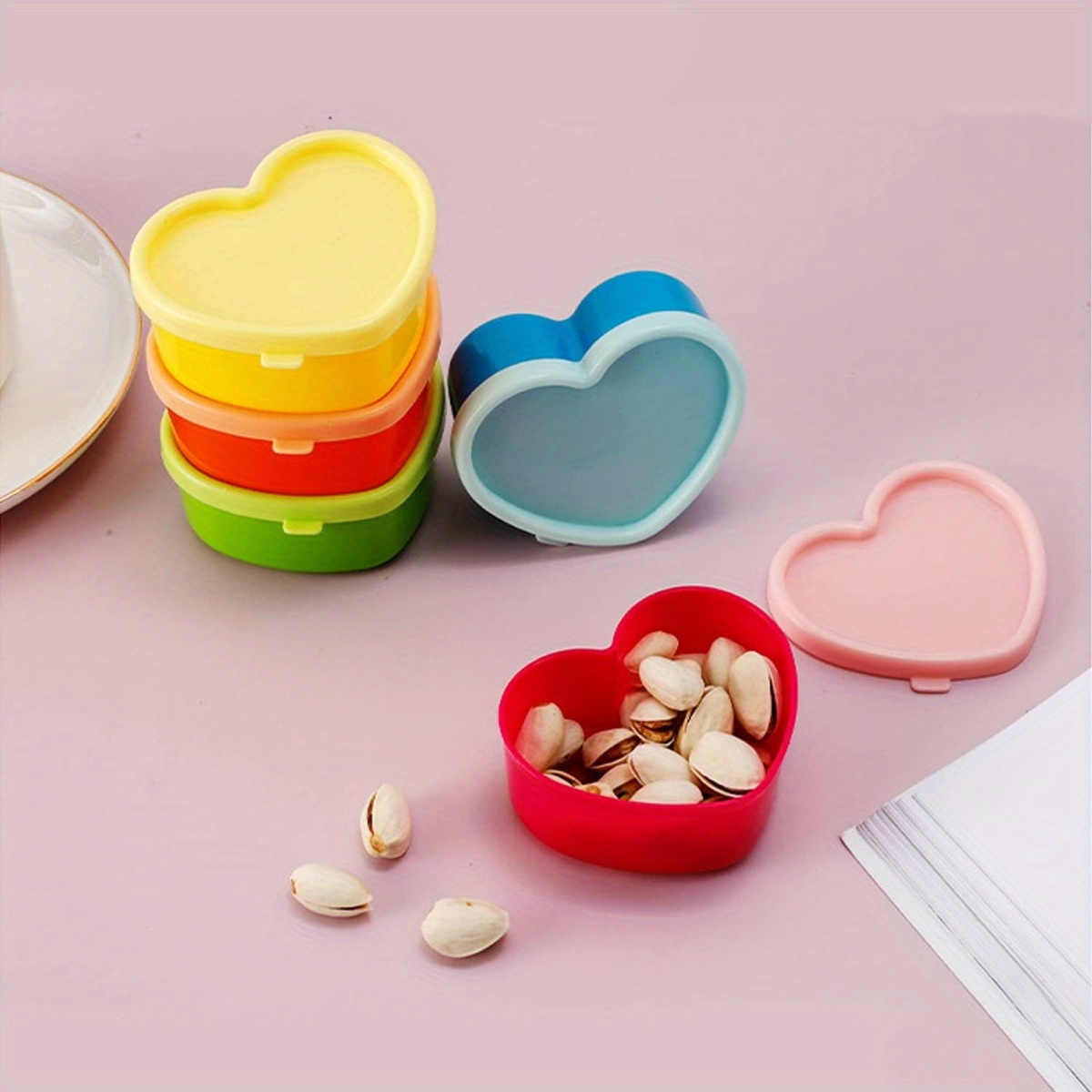 5PCS Mini Lunch Box Condiment  - Salad Container Jar 评论和价格