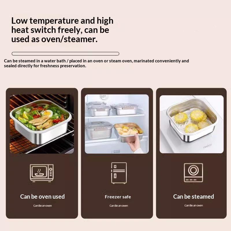 Portable Large Capacity Stainl - Salad Container Jar 评论和价格
