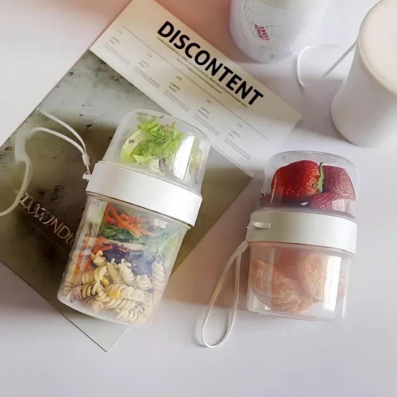 Breakfast Oatmeal Cereal Nut Y - Salad Container Jar 评论和价格