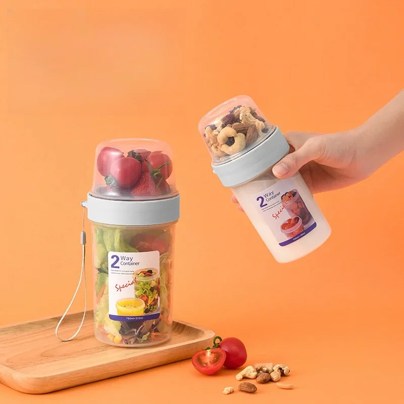 Breakfast Oatmeal Cereal Nut Y - Salad Container Jar 评论和价格
