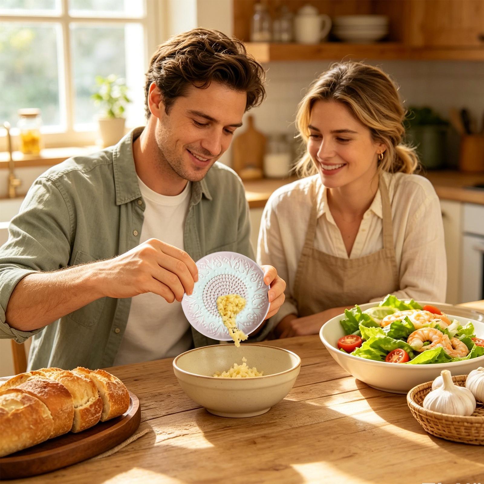 Garlic Grater Plate Embossed K - Meal Prep Chef 评论和价格