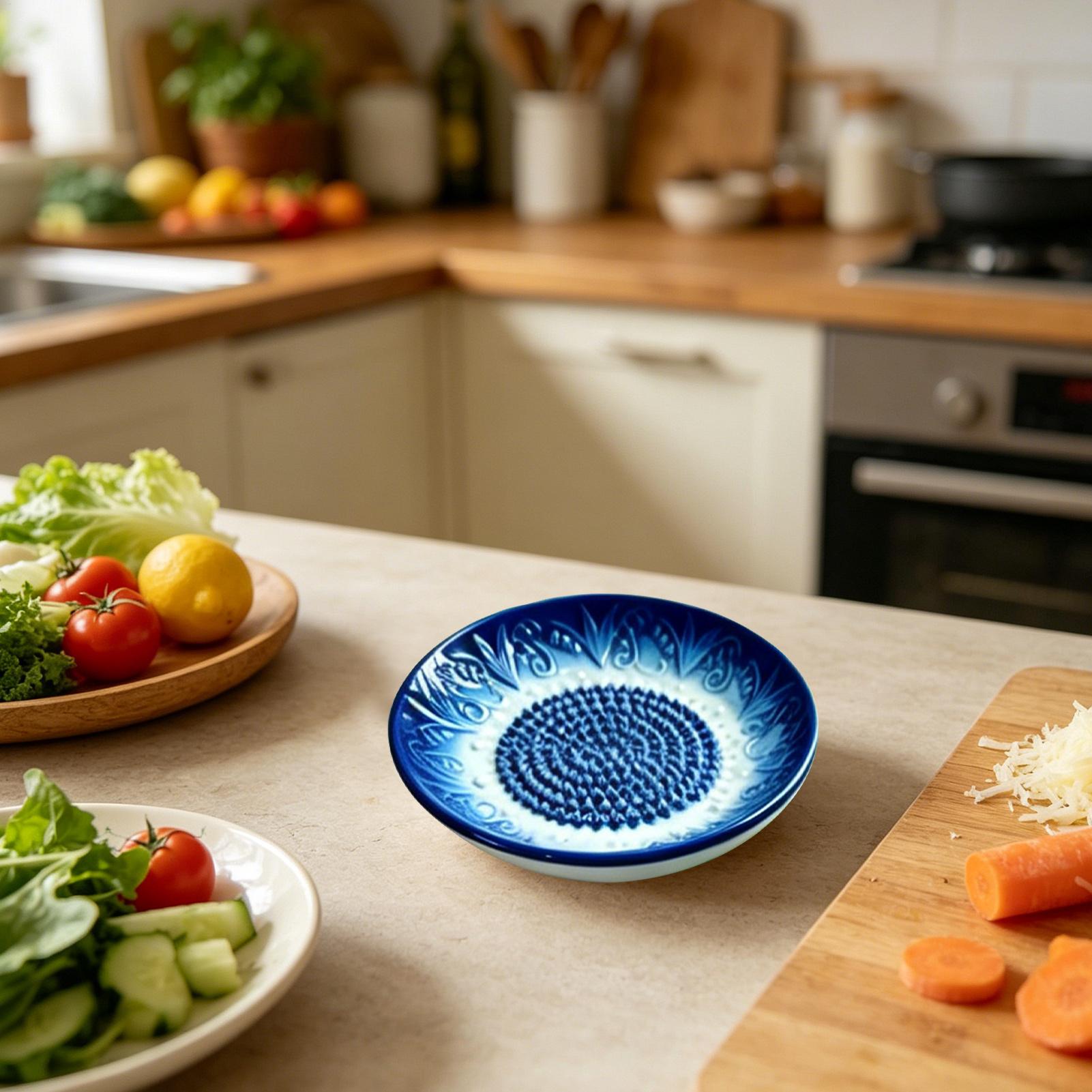 Garlic Grater Plate Embossed K - Meal Prep Chef 评论和价格