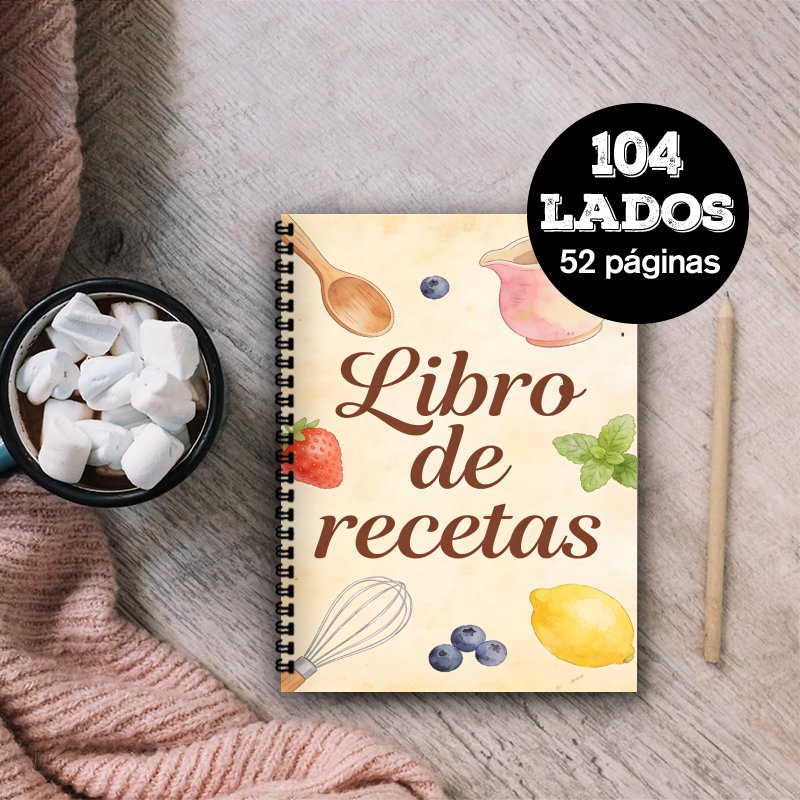A5 Paper Spanish Recipe Book,  - Meal Prep Healthy Recipes 评论和价格