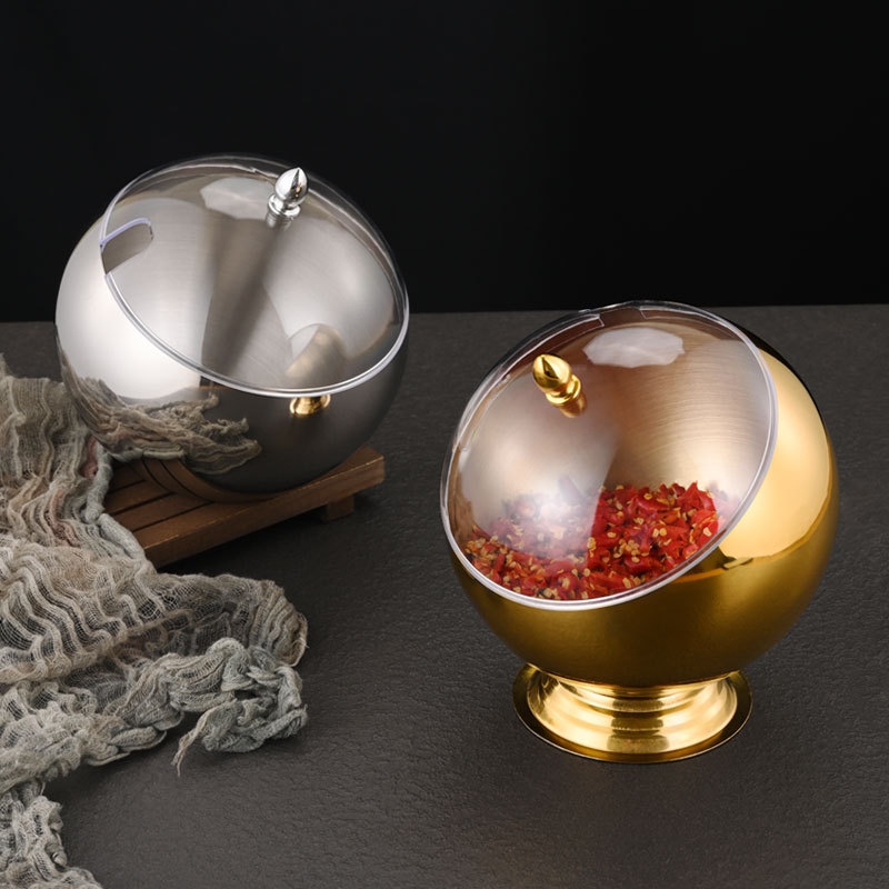 Stainless Steel Oblique mouthe - Salad Container Jar 评论和价格