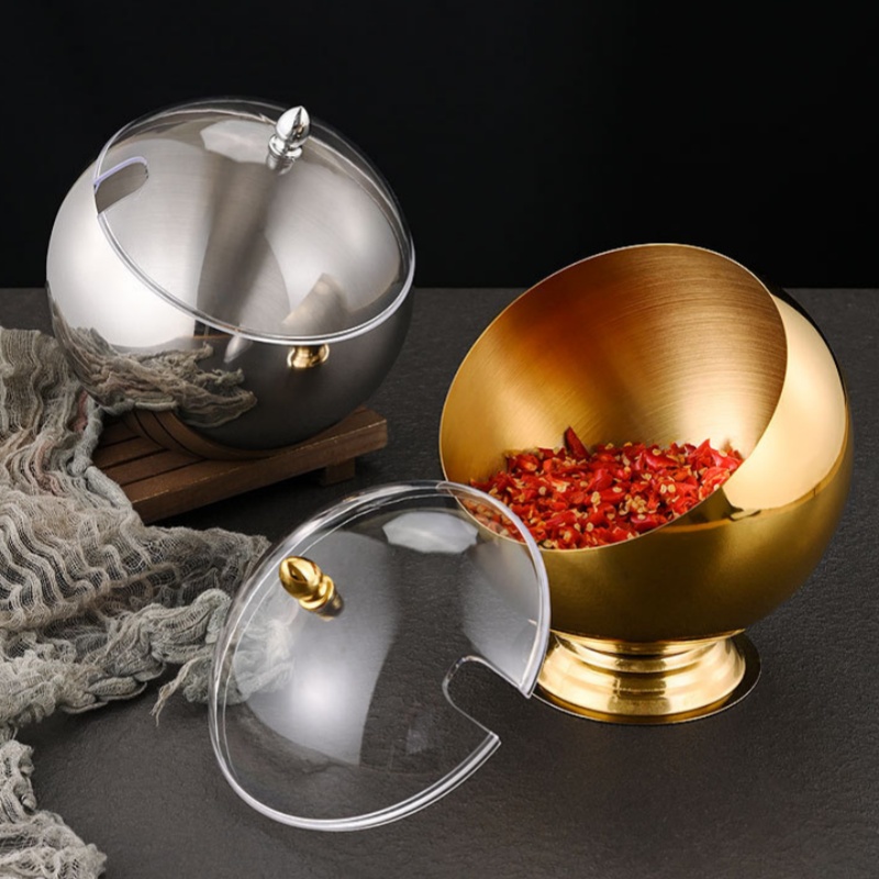 Stainless Steel Oblique mouthe - Salad Container Jar 评论和价格