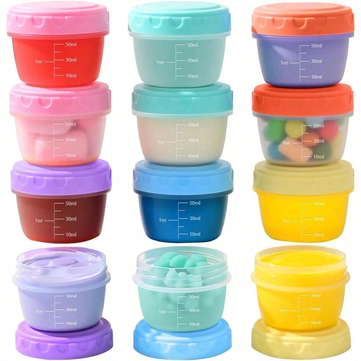 1-6 Pack 2.7 OZ Salad Dressing - Salad Container Jar 评论和价格