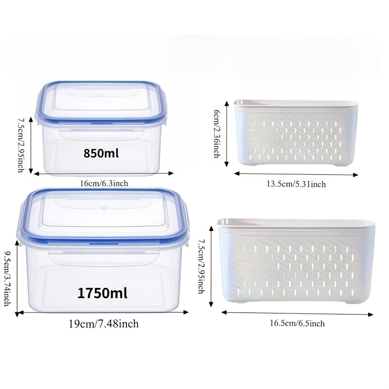 4pcs/Set Leak-Proof Food Stora - Meal Prep Chef 评论和价格