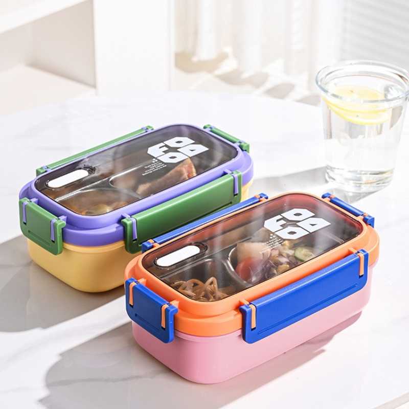 JUSTINLAU 2 Grid Bento Box Sta - Salad Container Jar 评论和价格
