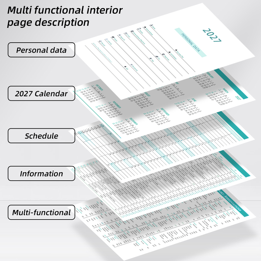 2027 Daily Planner Calendar Di - Meal Plan Notepad 评论和价格