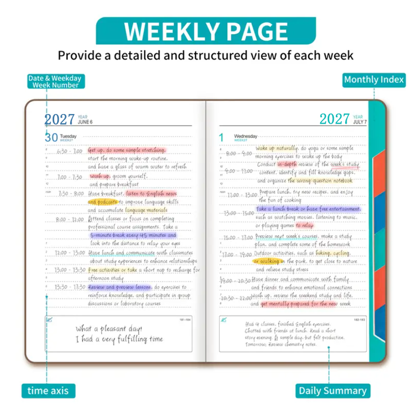 2027 Daily Planner Calendar Di - Meal Plan Notepad 评论和价格