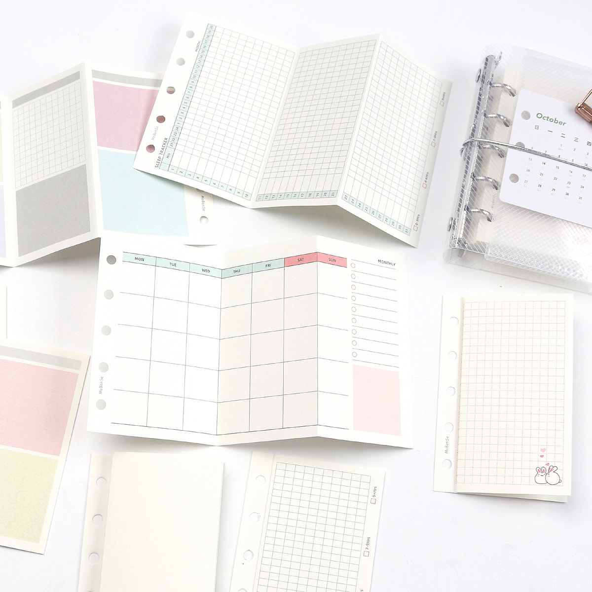 M5 50Sheets Colorful Loose Lea - Meal Plan Notepad 评论和价格